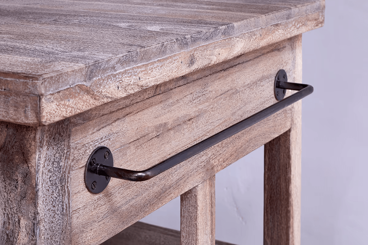 Nkuku - Tivu Reclaimed Wood Butchers Block - Natural