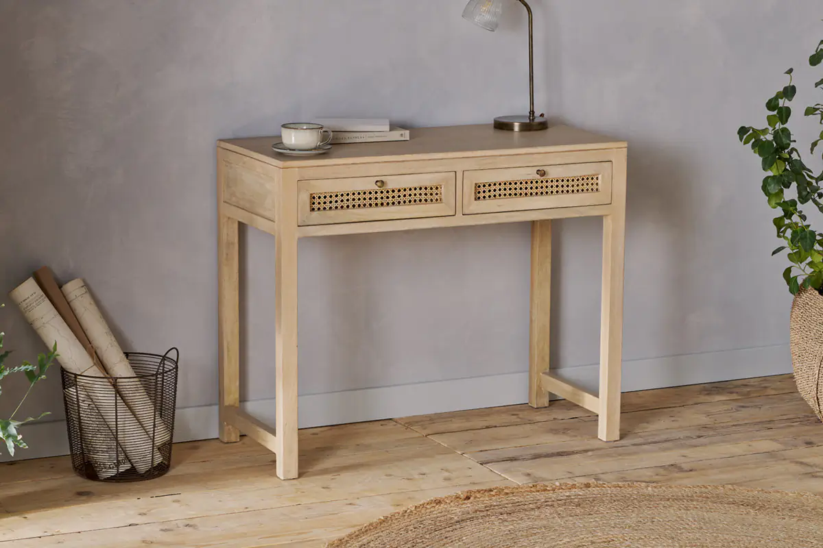 Nkuku - Kanz Mango Wood Writing Desk - Natural