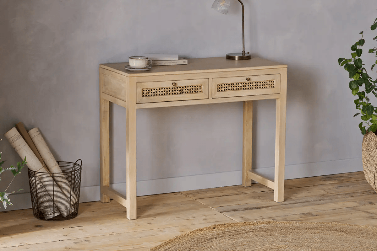 Nkuku - Kanz Mango Wood Writing Desk - Natural