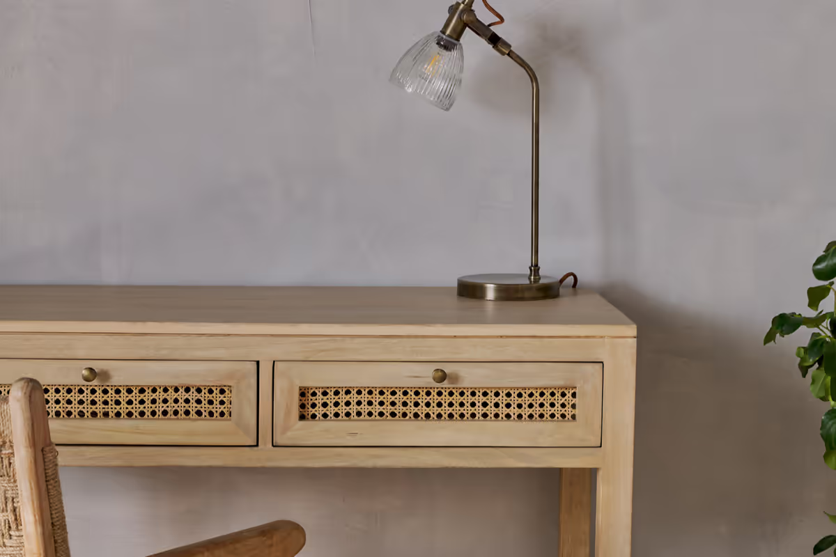 Nkuku - Kanz Mango Wood Writing Desk - Natural