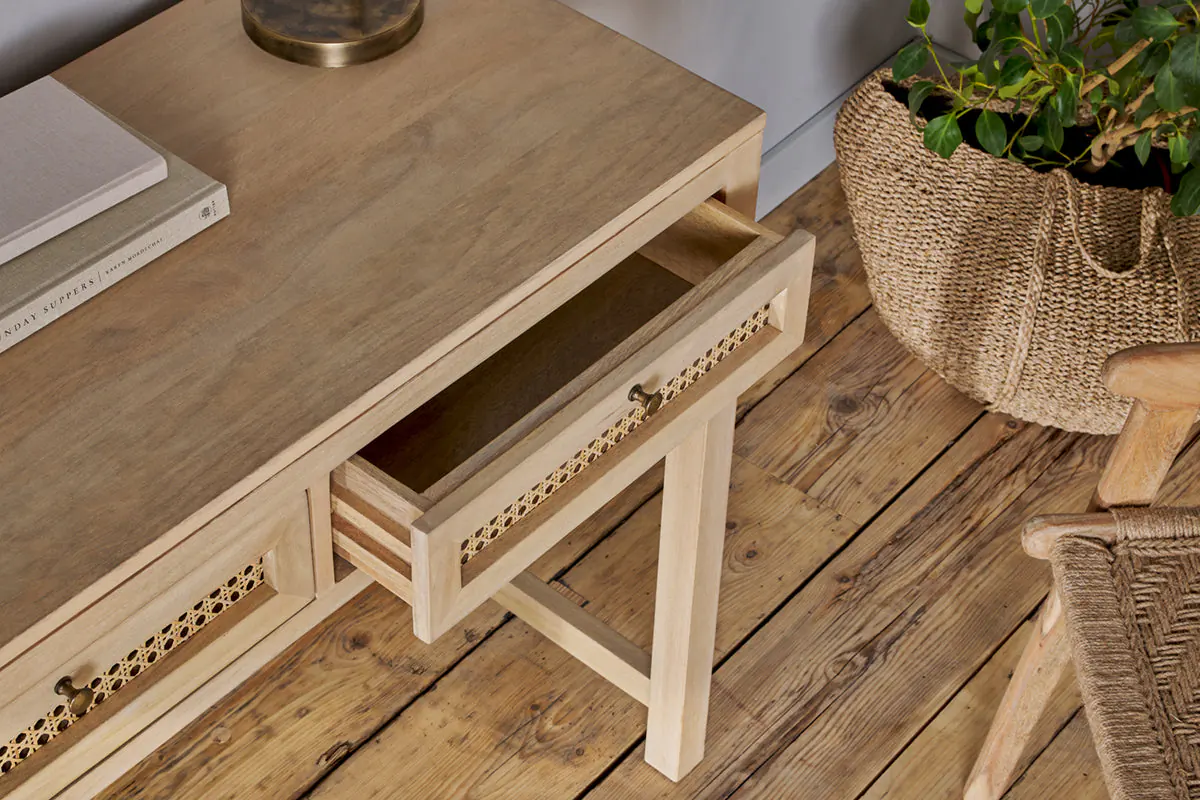 Nkuku - Kanz Mango Wood Writing Desk - Natural