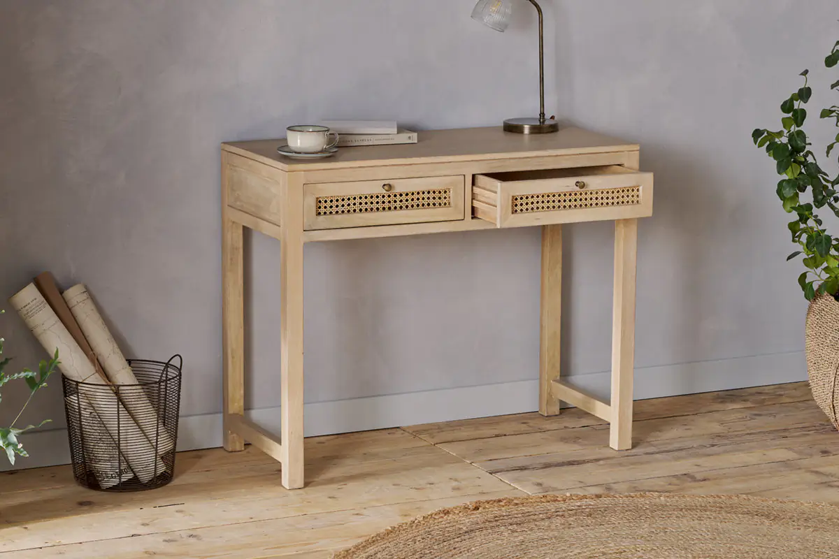 Nkuku - Kanz Mango Wood Writing Desk - Natural