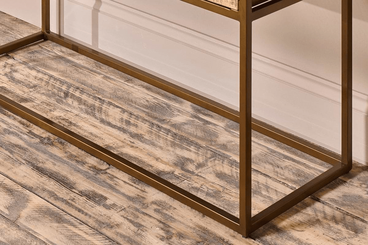 Nkuku - Luzon Iron & Mango Wood Display Console Table