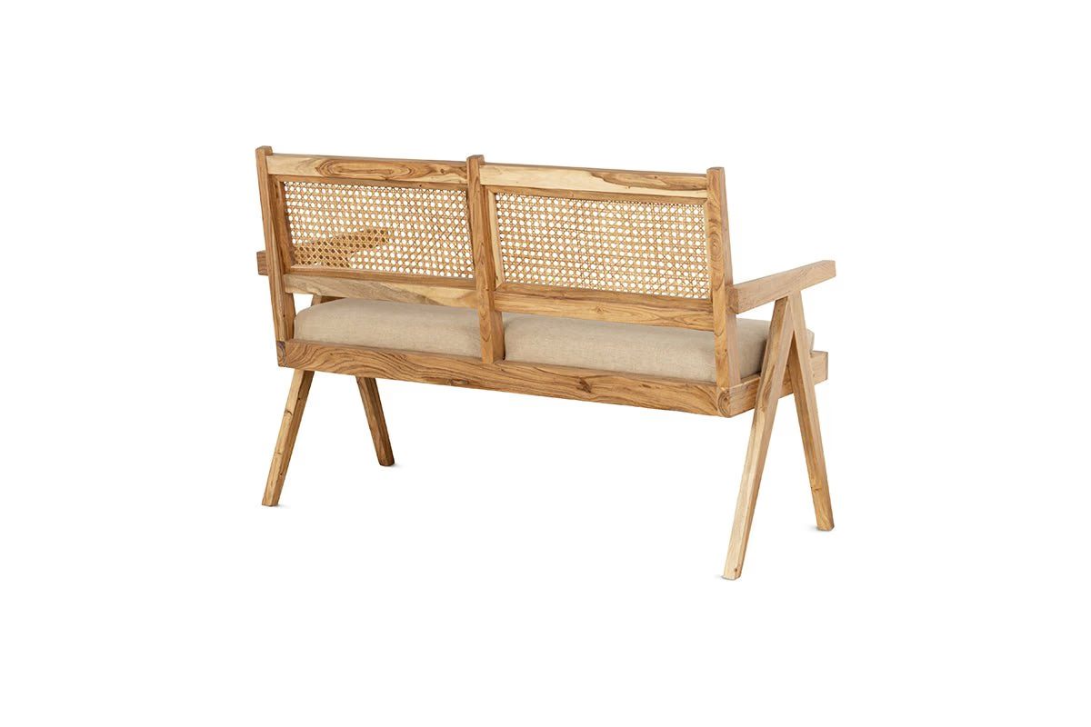 Nkuku - Nalrina acacia and cane sofa