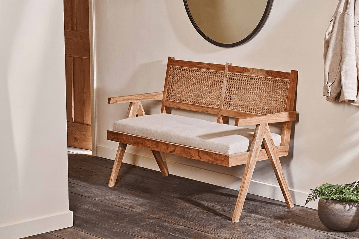 Nkuku - Nalrina acacia and cane sofa