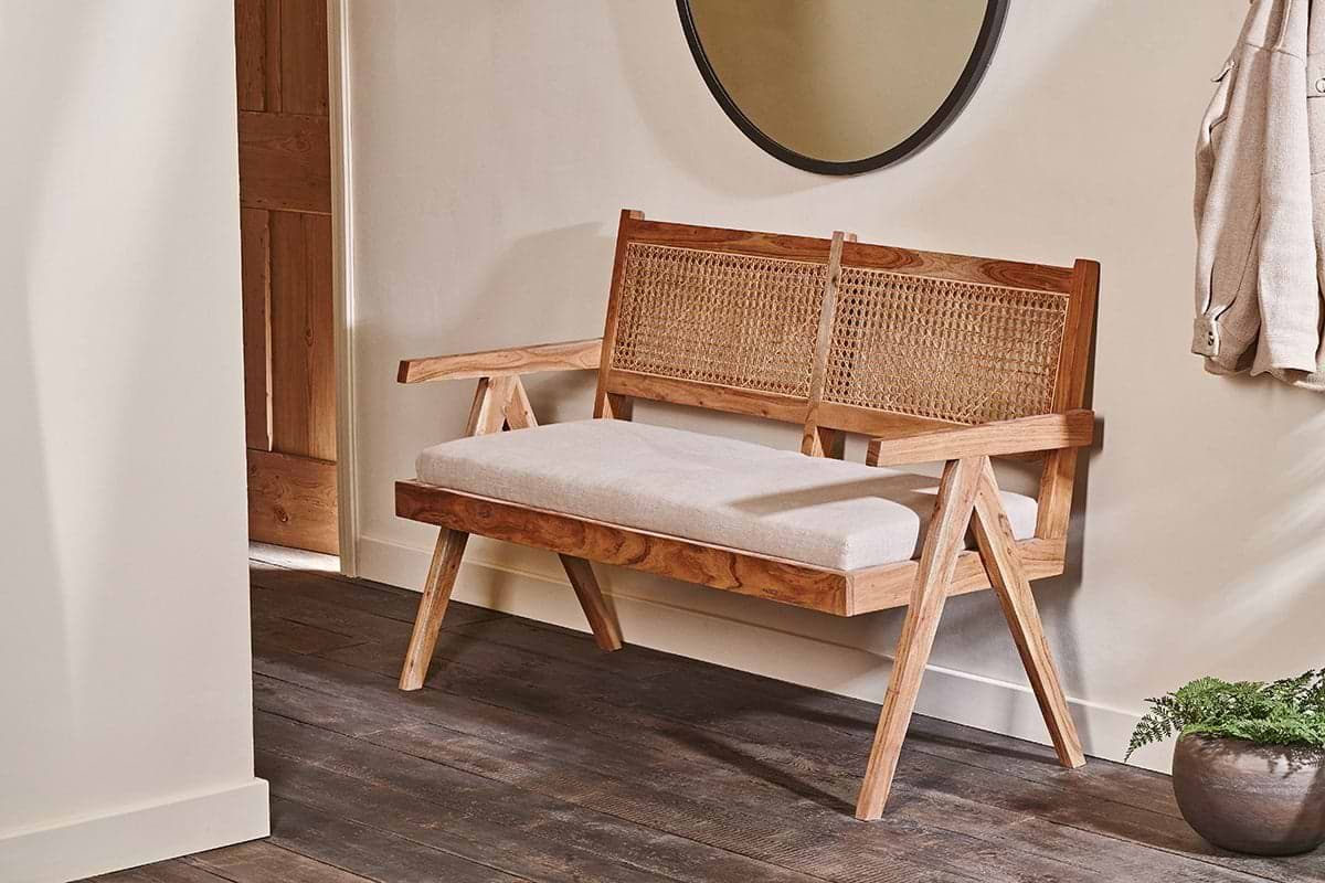 Nkuku - Nalrina acacia and cane sofa