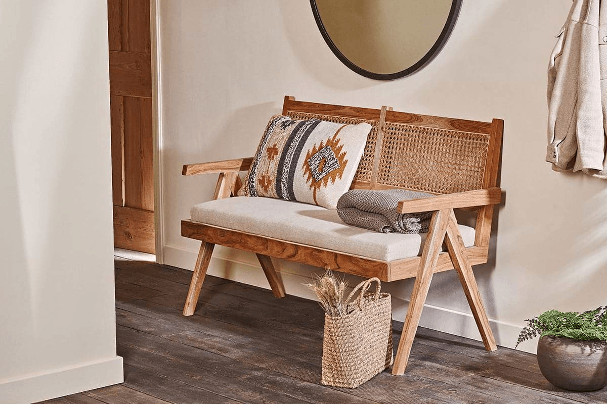 Nkuku - Nalrina acacia and cane sofa