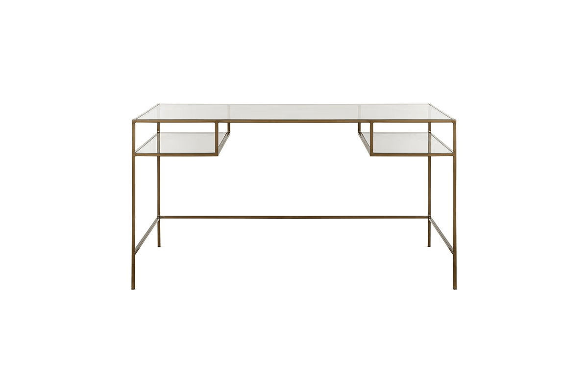 Nkuku - Nakuru Iron & Glass Desk