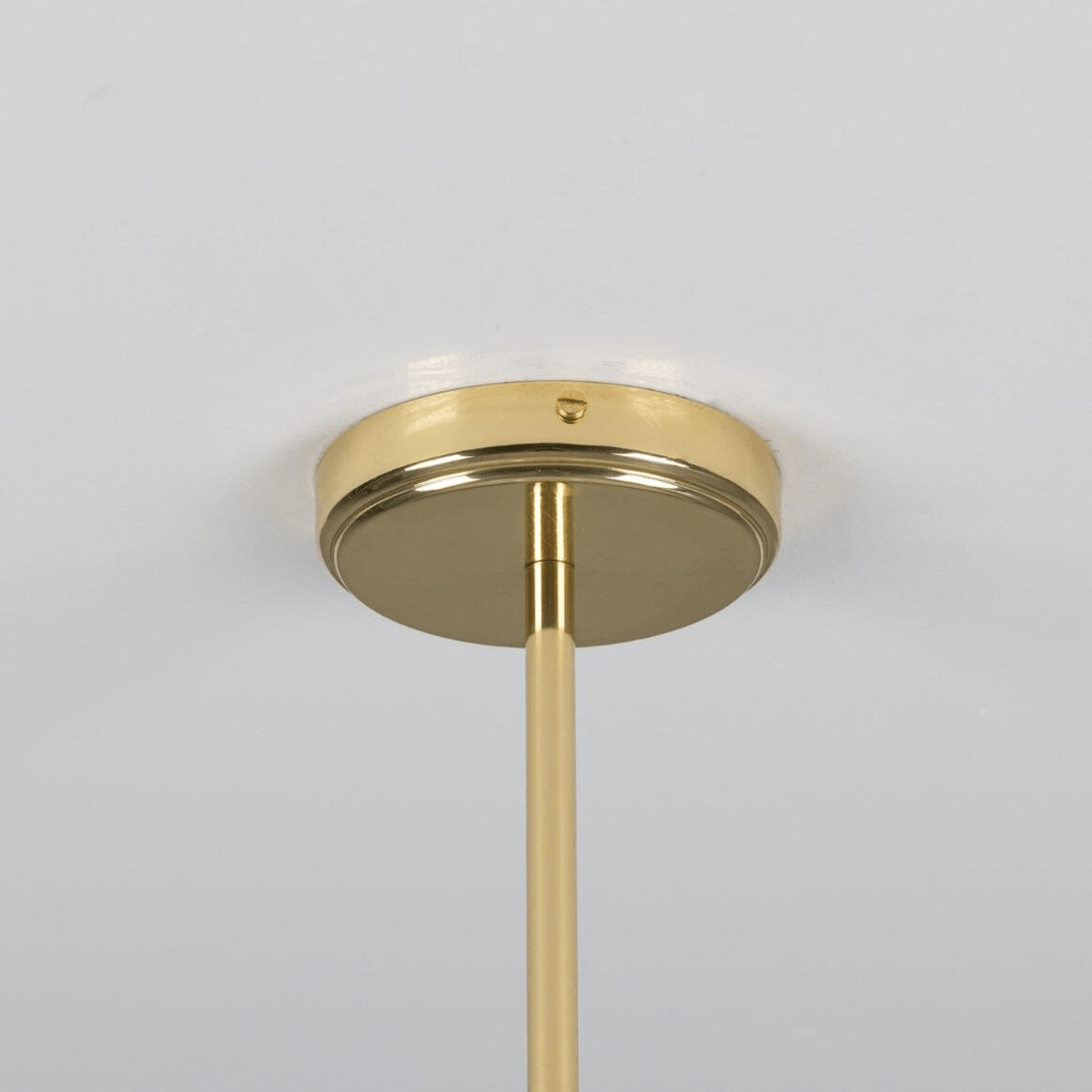 Mullan Clermont Modern Mini Chandelier with Open Glass Globe Three-Light - Polished Brass Finish