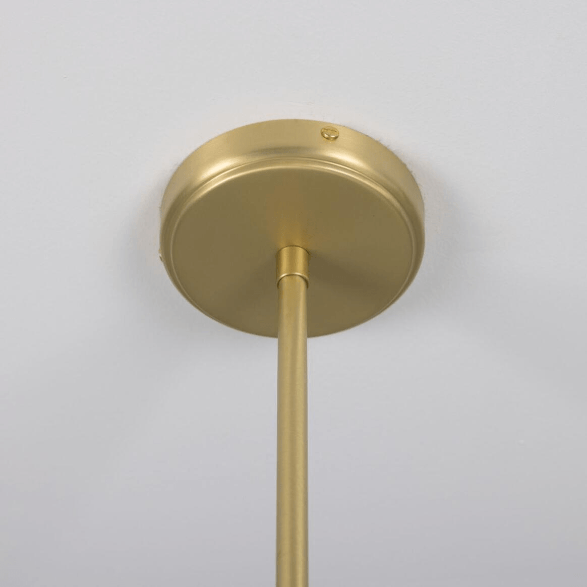 Mullan Para Modern Brass Chandelier with Fabric Shades Six-Arm - Satin Brass Finish