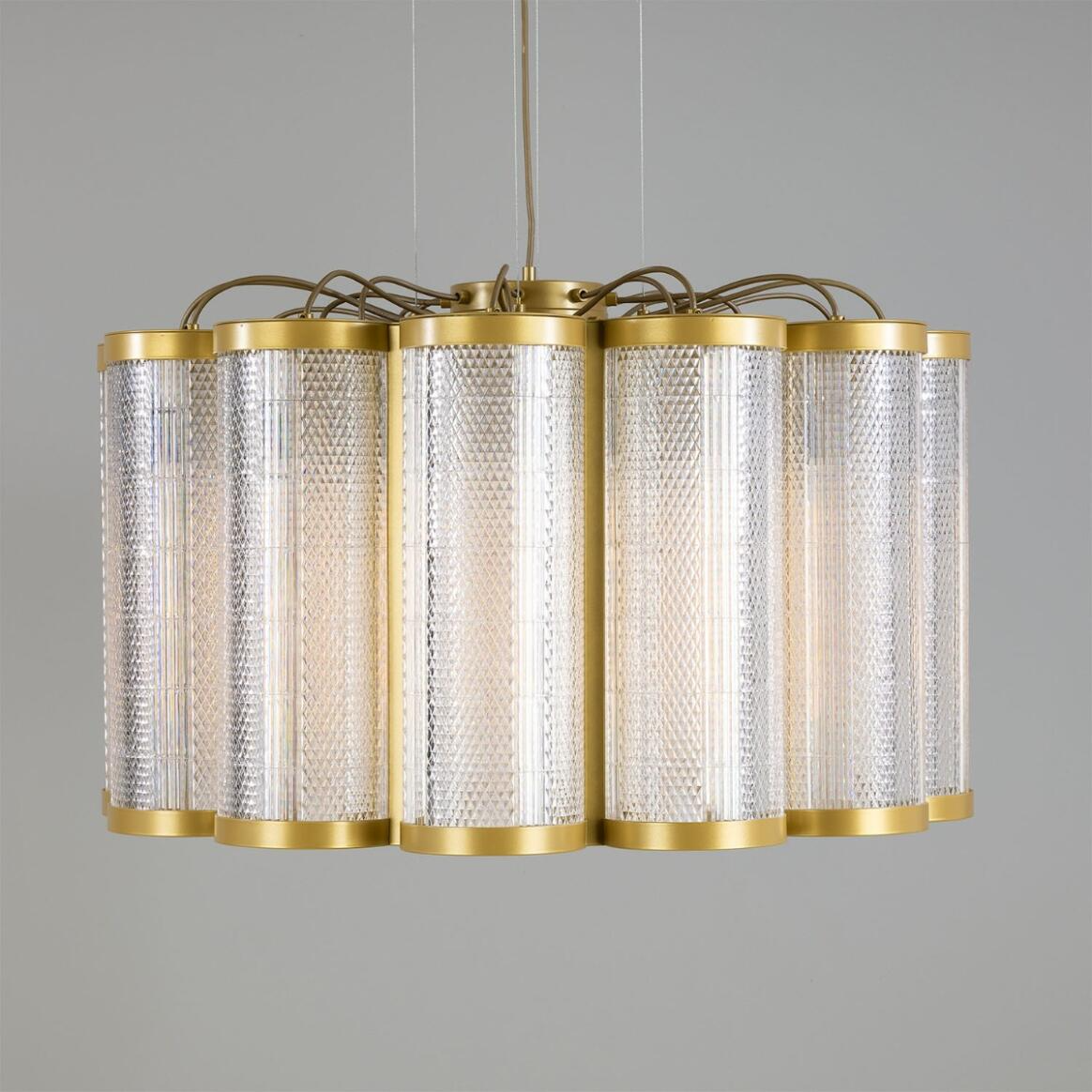 Mullan Ashford Neo-Victorian Chandelier - Powder-Coated Gold Finish