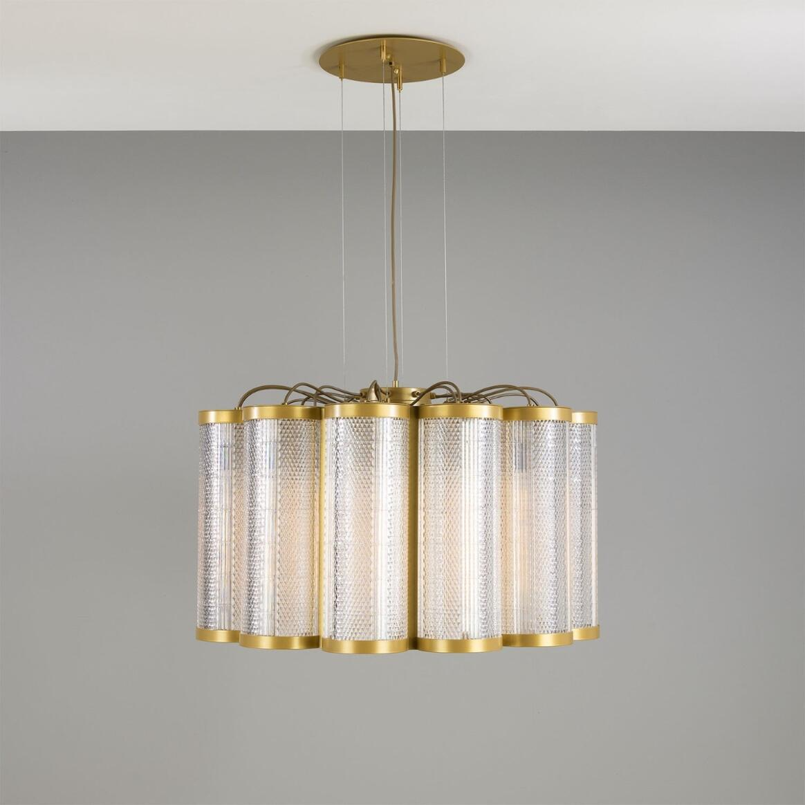 Mullan Ashford Neo-Victorian Chandelier - Powder-Coated Gold Finish