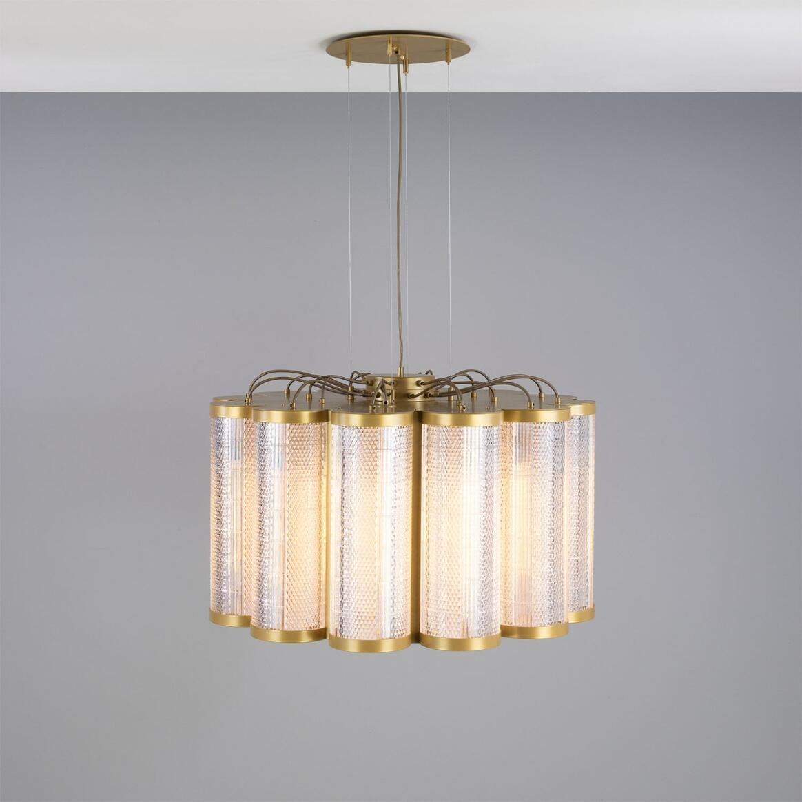 Mullan Ashford Neo-Victorian Chandelier - Powder-Coated Gold Finish