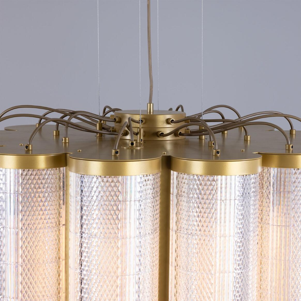 Mullan Ashford Neo-Victorian Chandelier - Powder-Coated Gold Finish
