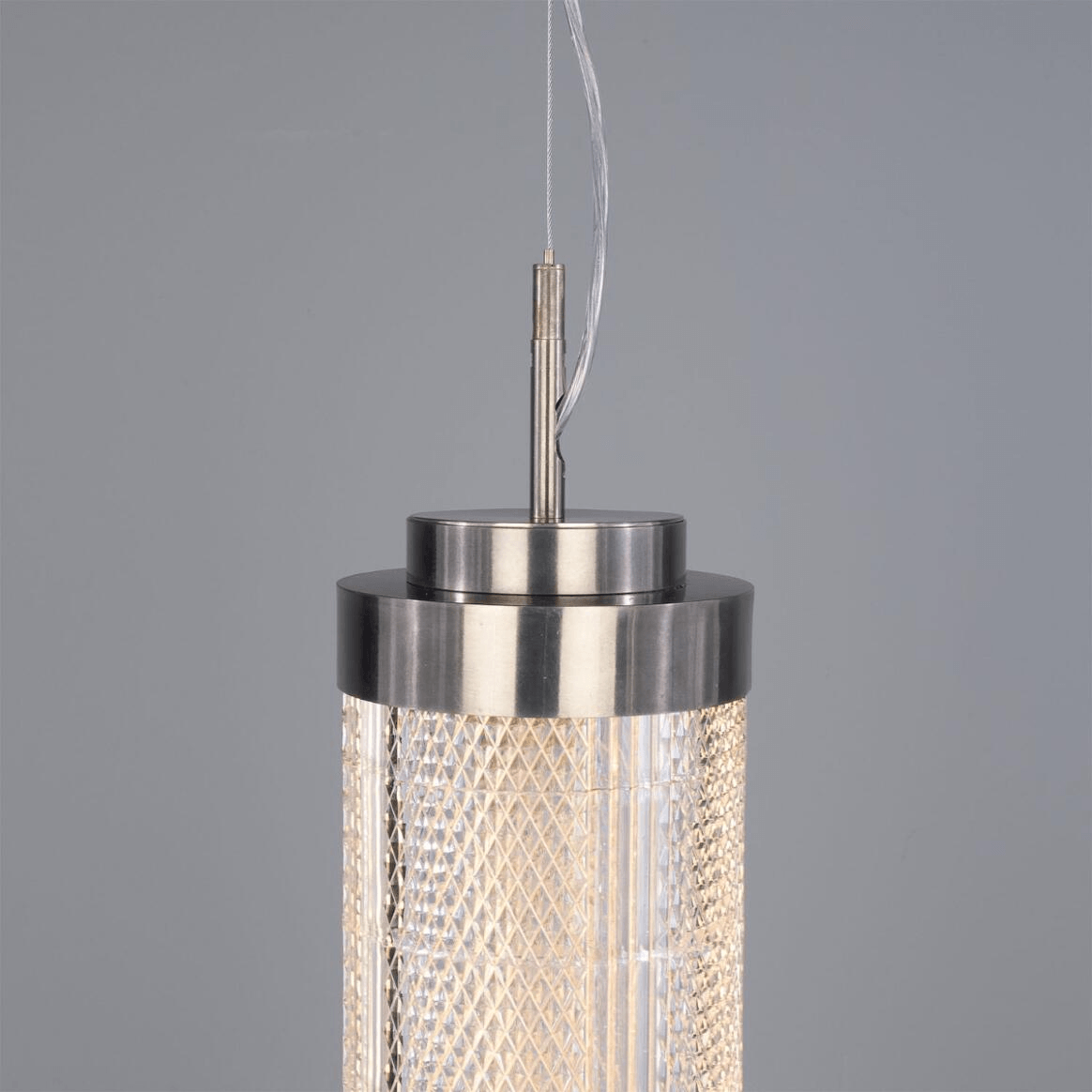Mullan Ashford Neo-Victorian Vertical Linear Pendant Light 102cm IP20 - Antique Silver Finish