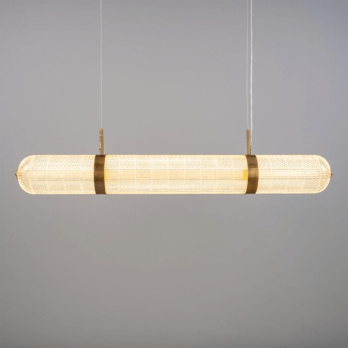 Mullan Ashford Neo-Victorian Linear Pendant Light 138cm IP20 - Antique Brass Finish
