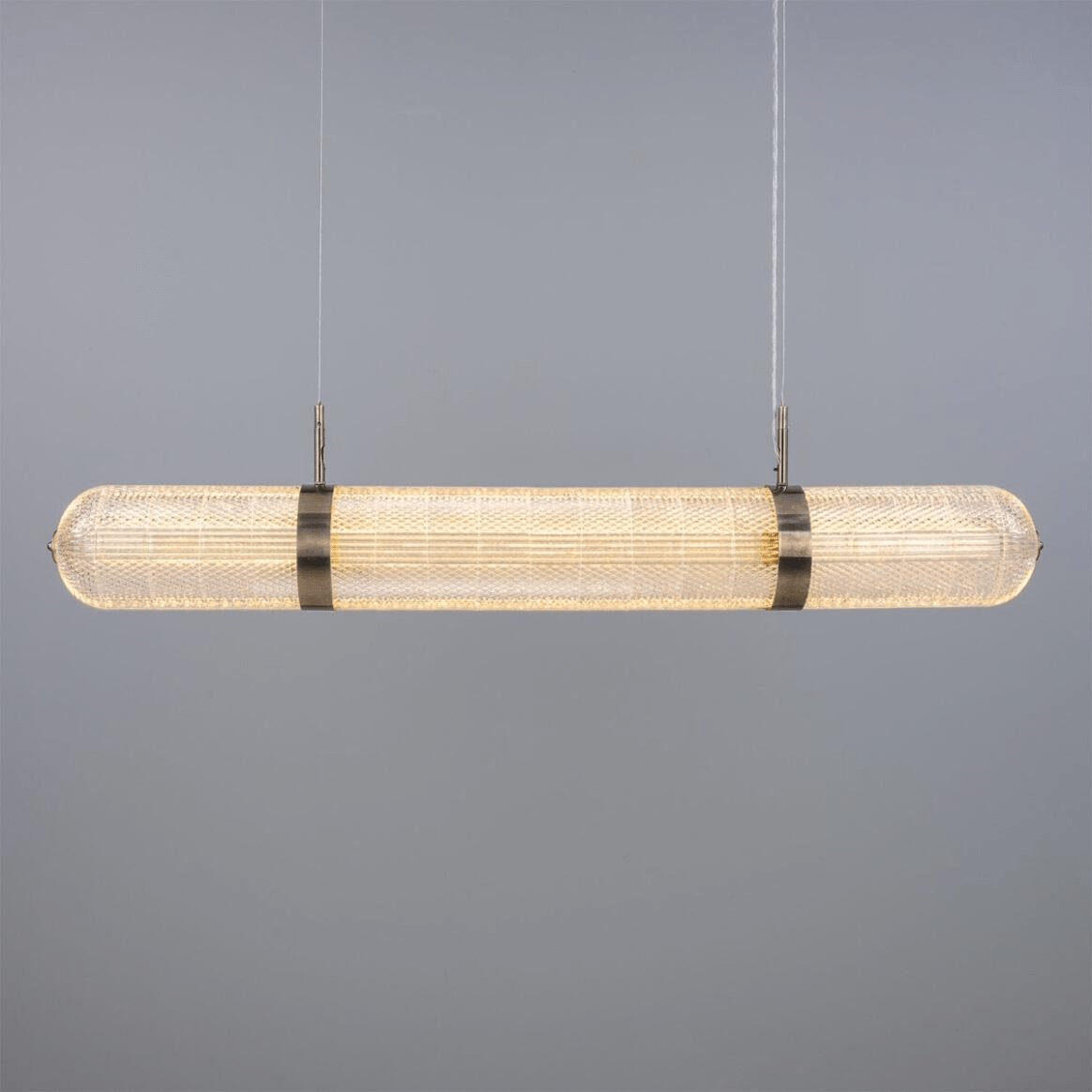 Mullan Ashford Neo-Victorian Linear Pendant Light 138cm IP20 - Antique Silver Finish