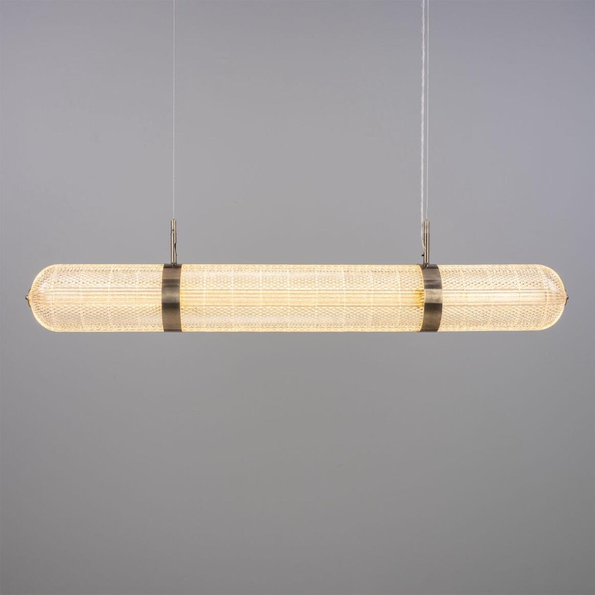 Mullan Ashford Neo-Victorian Linear Pendant Light 138cm IP20 - Antique Silver Finish