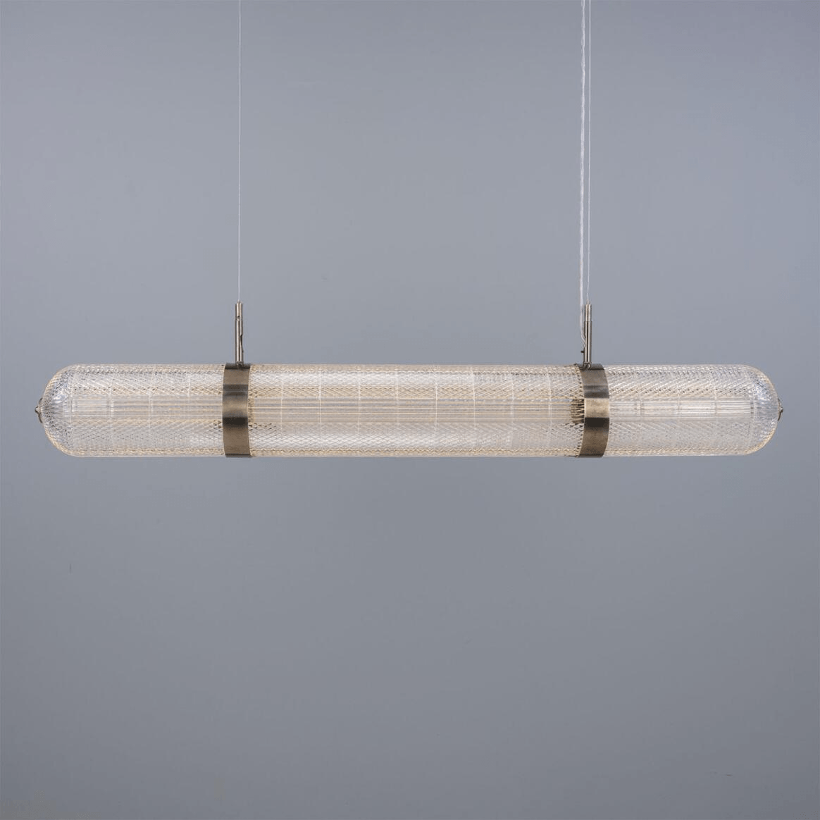 Mullan Ashford Neo-Victorian Linear Pendant Light 138cm IP20 - Antique Silver Finish