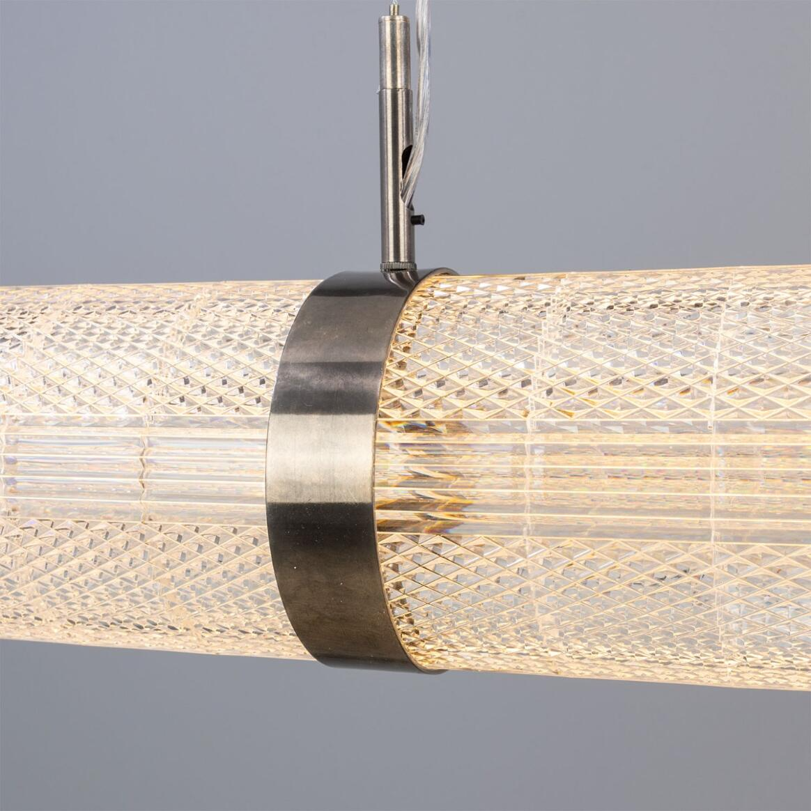 Mullan Ashford Neo-Victorian Linear Pendant Light 138cm IP20 - Antique Silver Finish