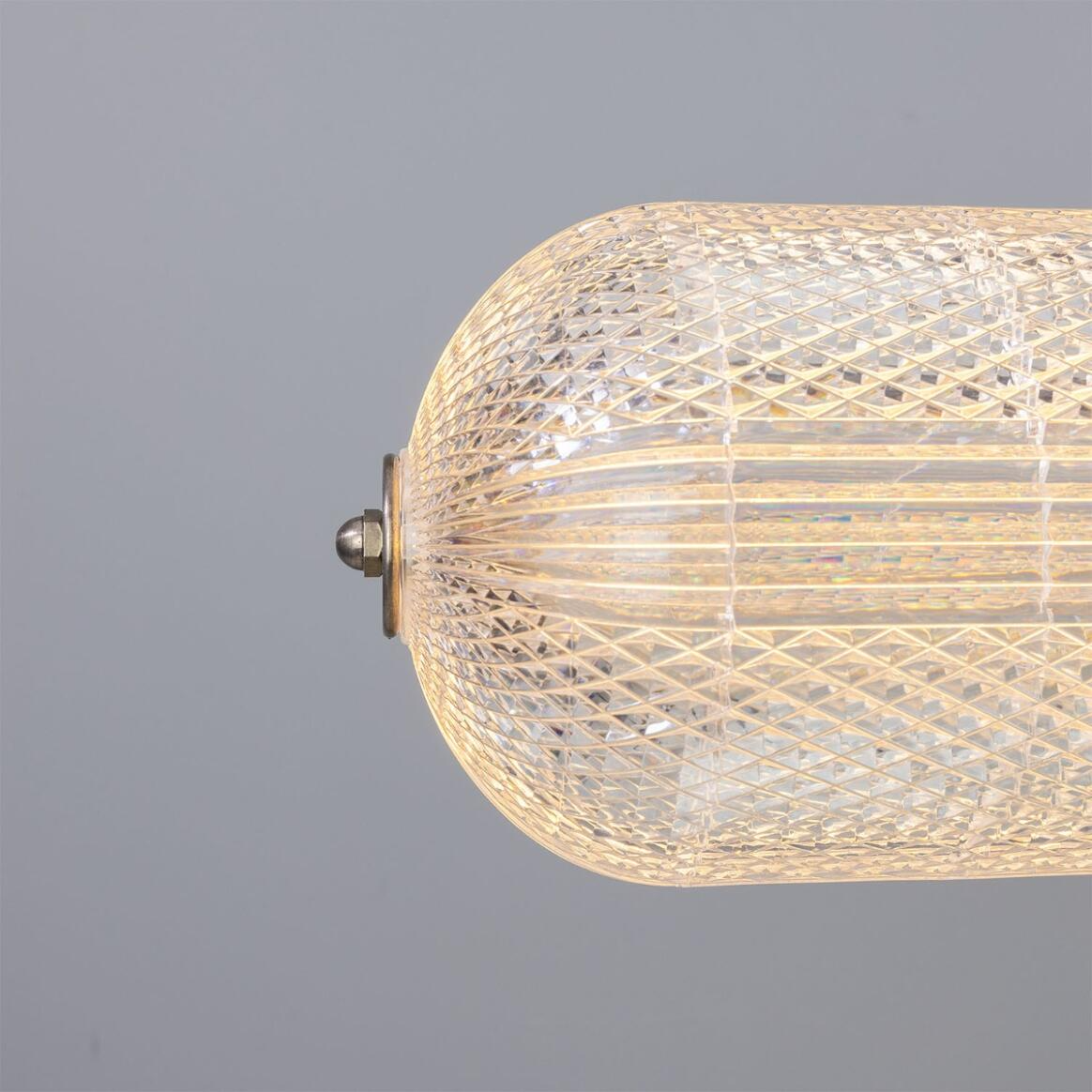 Mullan Ashford Neo-Victorian Linear Pendant Light 138cm IP20 - Antique Silver Finish