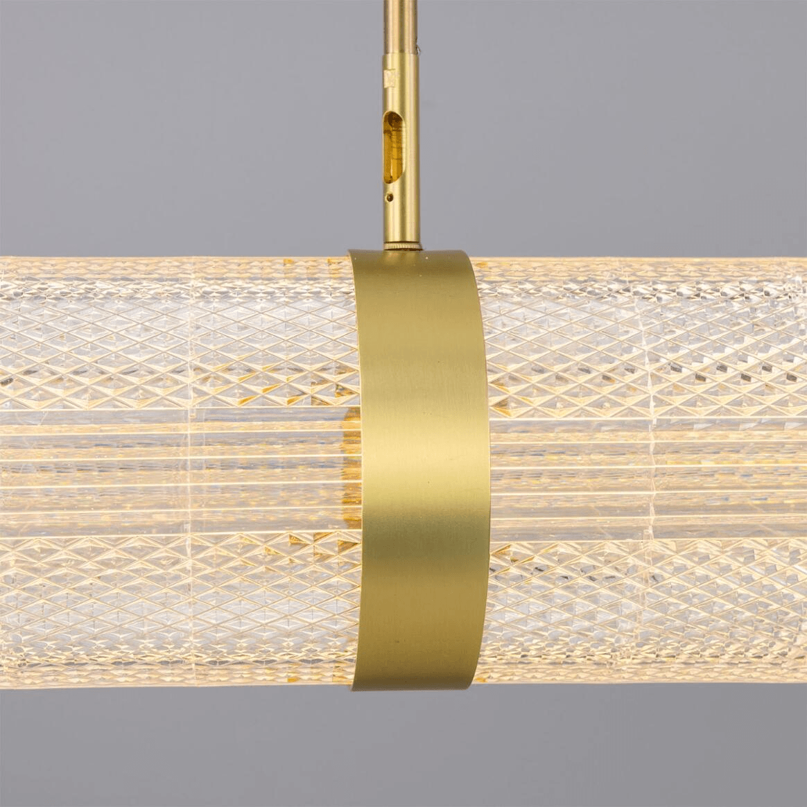 Mullan Ashford Neo-Victorian Linear Pendant Light 138cm IP20 - Satin Brass Finish