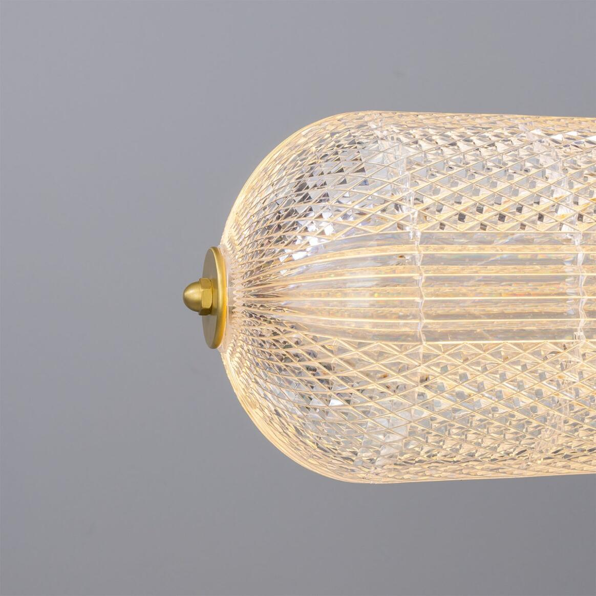 Mullan Ashford Neo-Victorian Linear Pendant Light 138cm IP20 - Satin Brass Finish