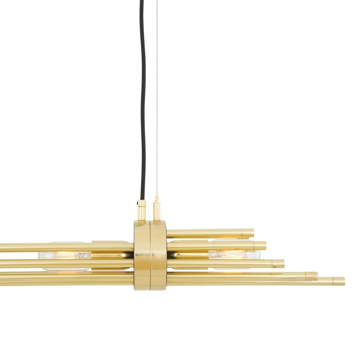 Mullan Victoria Modern Brass Chandelier Four Light - Polished Brass Finish