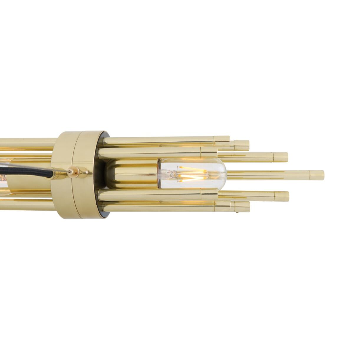 Mullan Victoria Modern Brass Chandelier Four Light - Polished Brass Finish