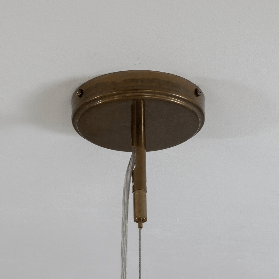 Mullan Watson Five Light Linear Island Pendant 100cm IP20 - Matte Black & Antique Brass Finish