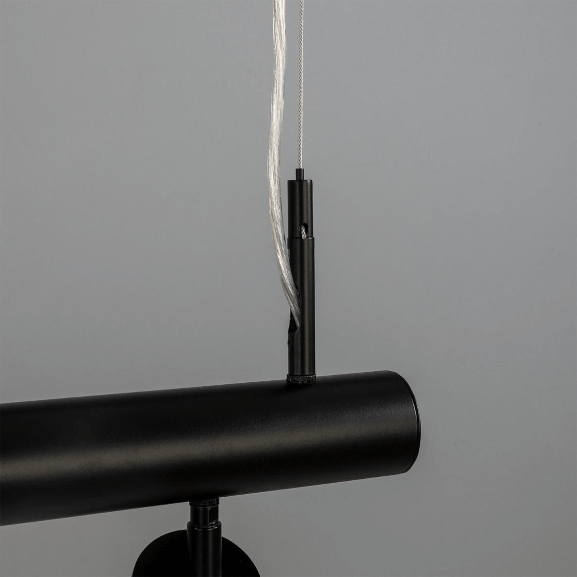 Mullan Watson Five Light Linear Island Pendant 100cm IP20 - Matte Black Finish