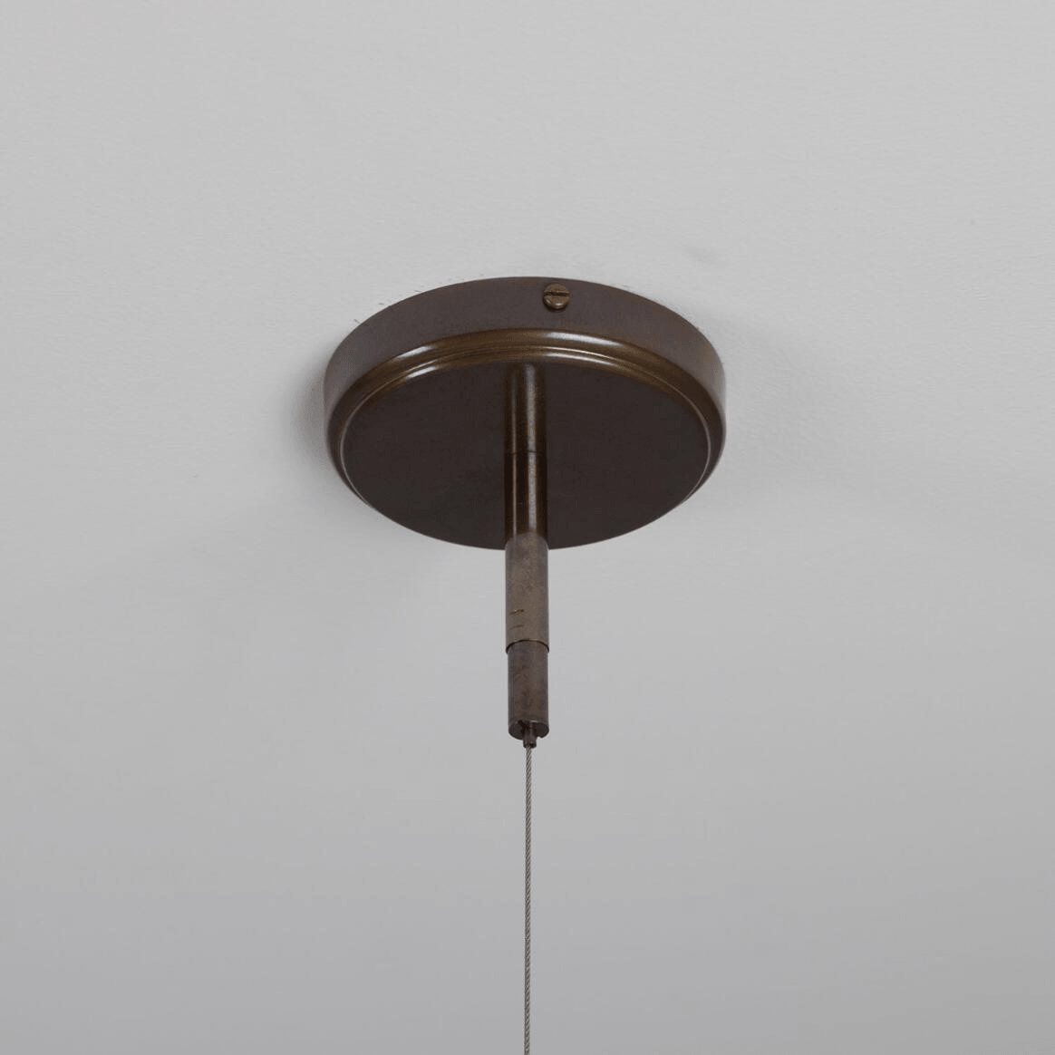 Mullan Moriarty Linear Island Pendant Light Nine-Light - Powder-Coated Matte Black and Antique Brass Finish