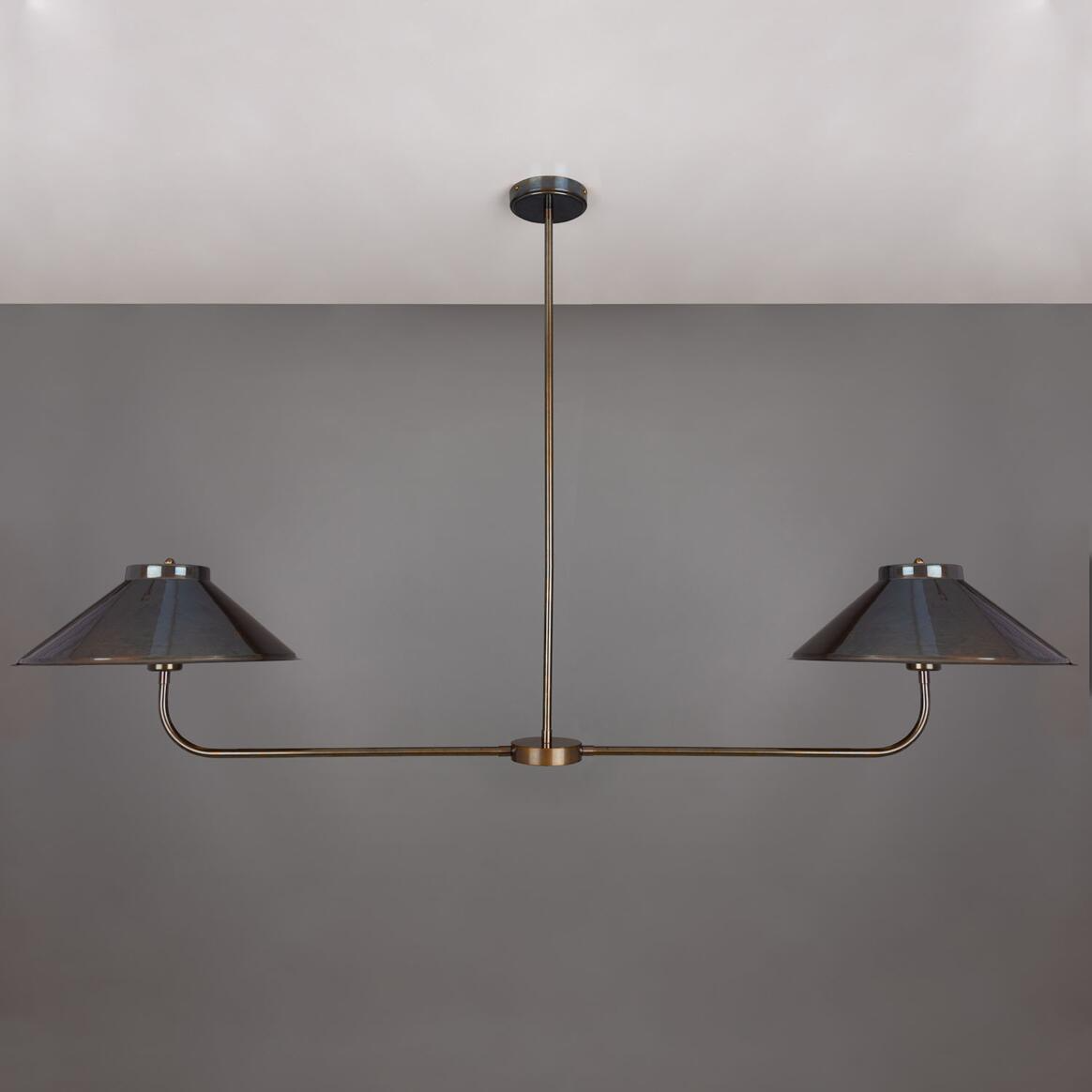 Mullan Princeton Modern Brass Island Chandelier - Antique Brass Finish