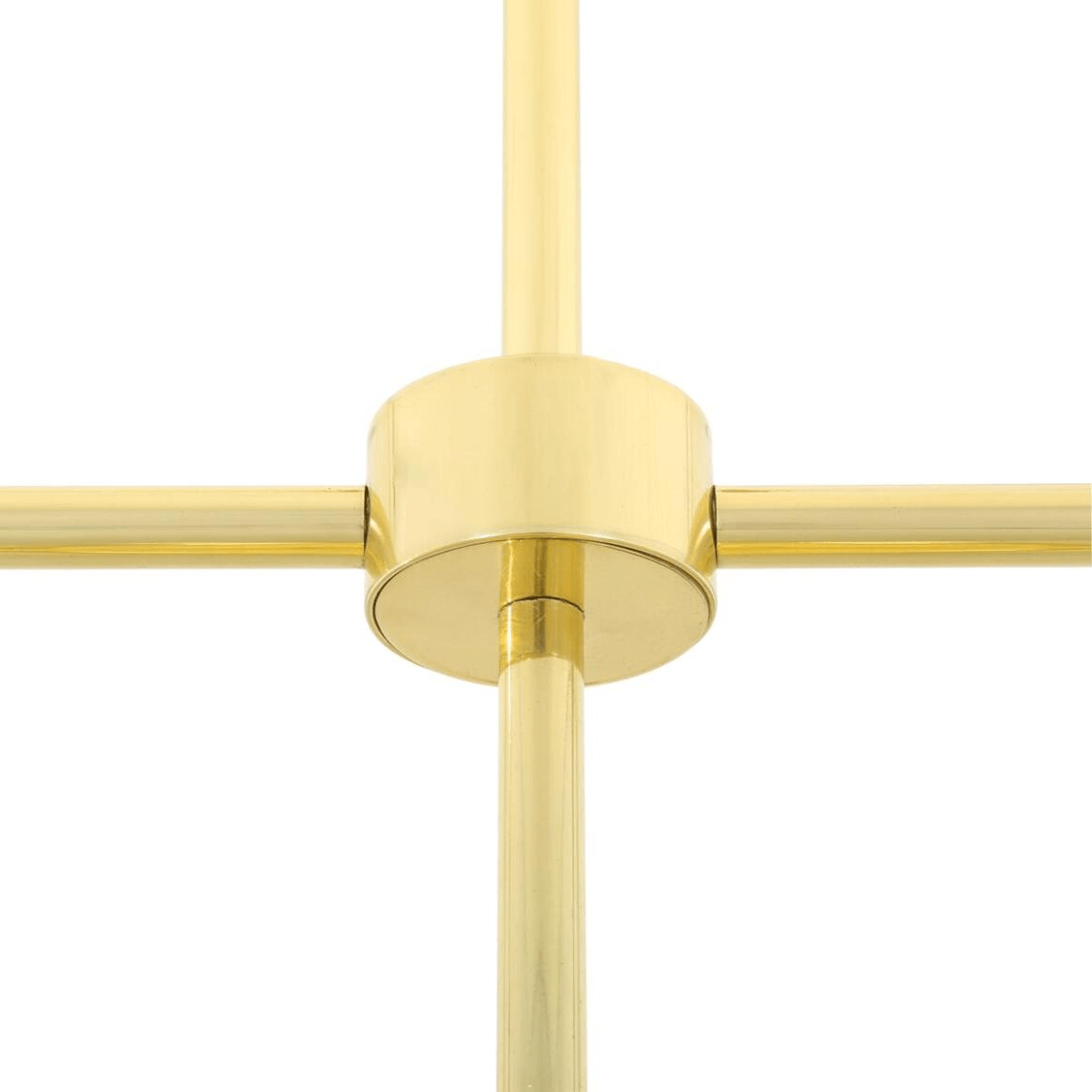 Mullan Georgia Vintage Brass Bar Pendant Three Light - Polished Brass Finish
