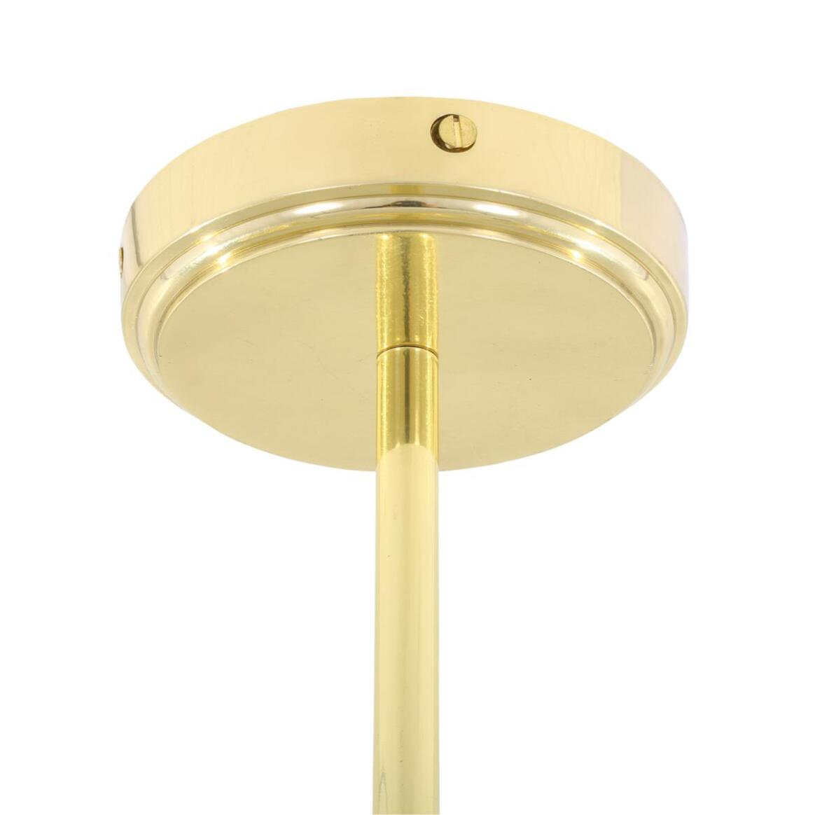 Mullan Georgia Vintage Brass Bar Pendant Three Light - Polished Brass Finish