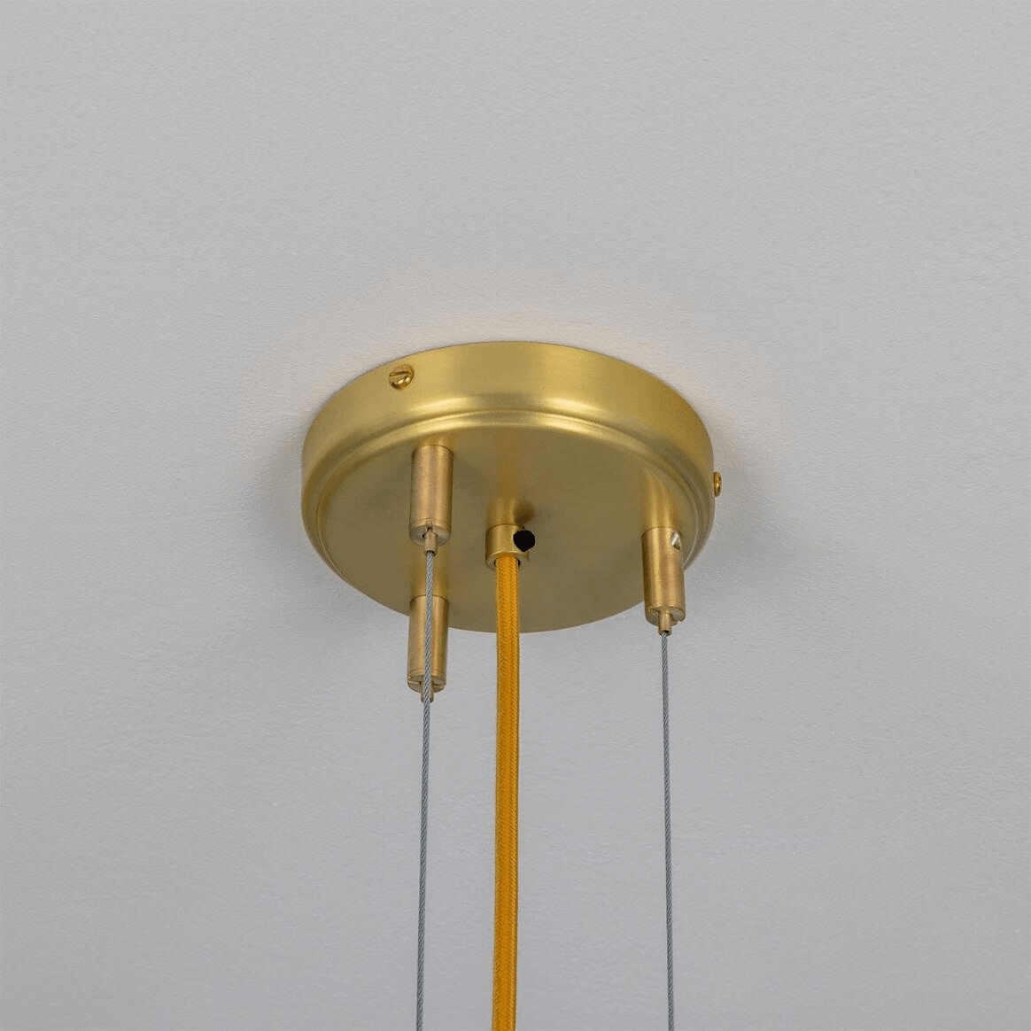 Mullan Stirling Alabaster Chandelier - Satin Brass Finish