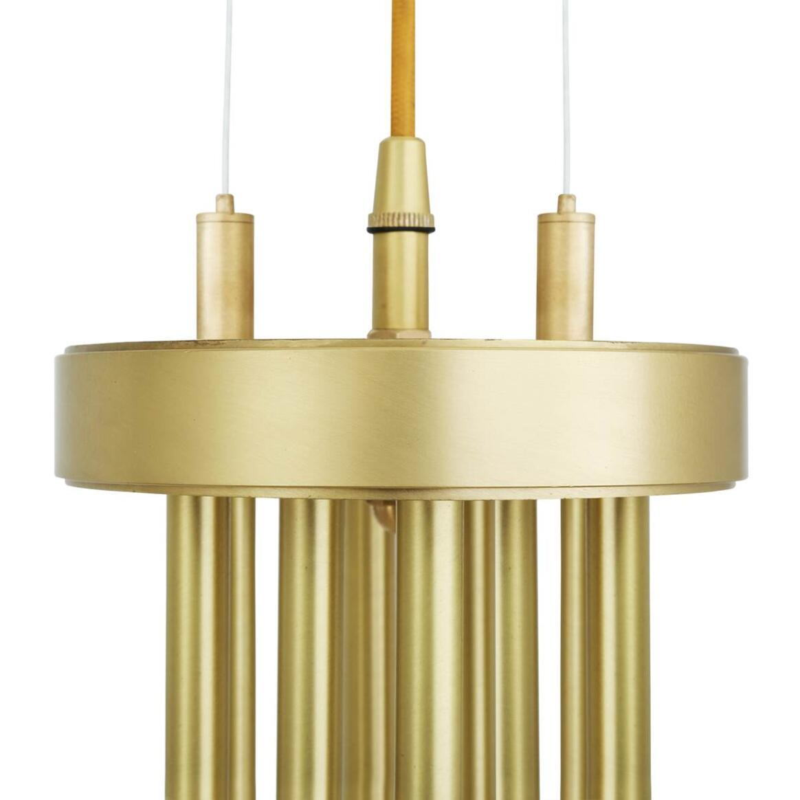 Mullan Amman Mid-Century Chandelier Eight-Arm - Polished Brass Finish