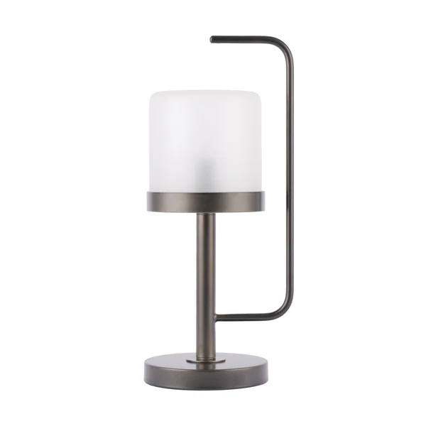 Northern Light - Salto Table Lamp - Pewter Finish - Frosted Glass Shade
