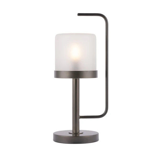 Northern Light - Salto Table Lamp - Pewter Finish - Frosted Glass Shade
