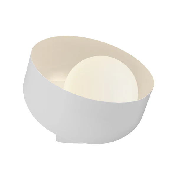 Northern Light - Bourbon Opal Table Lamp - White Finish - Matt Opal Glass Globe Dia. 200 mm Shade