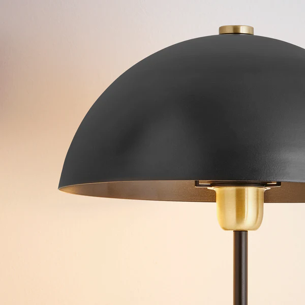 Northern Light - Carbon Table Lamp - Brushed Brass Matt Black Finish