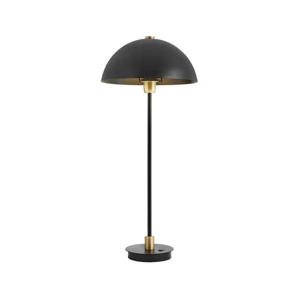Northern Light - Carbon Table Lamp - Brushed Brass Matt Black Finish