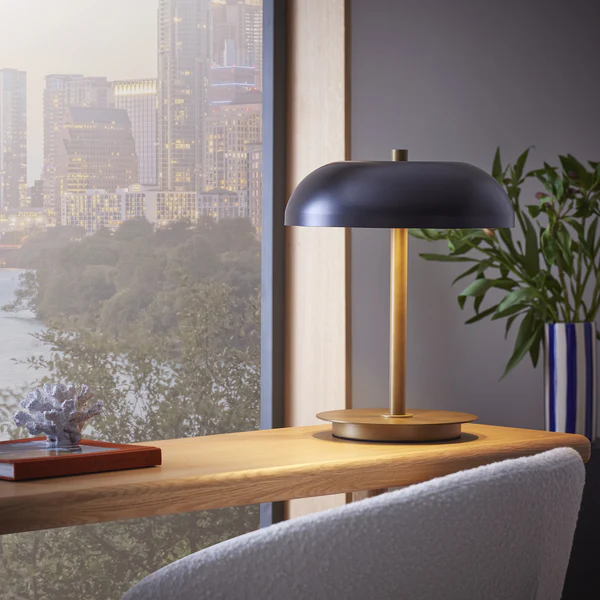 Northern Light - Modena Table Lamp - Light Antique Matt Black Finish