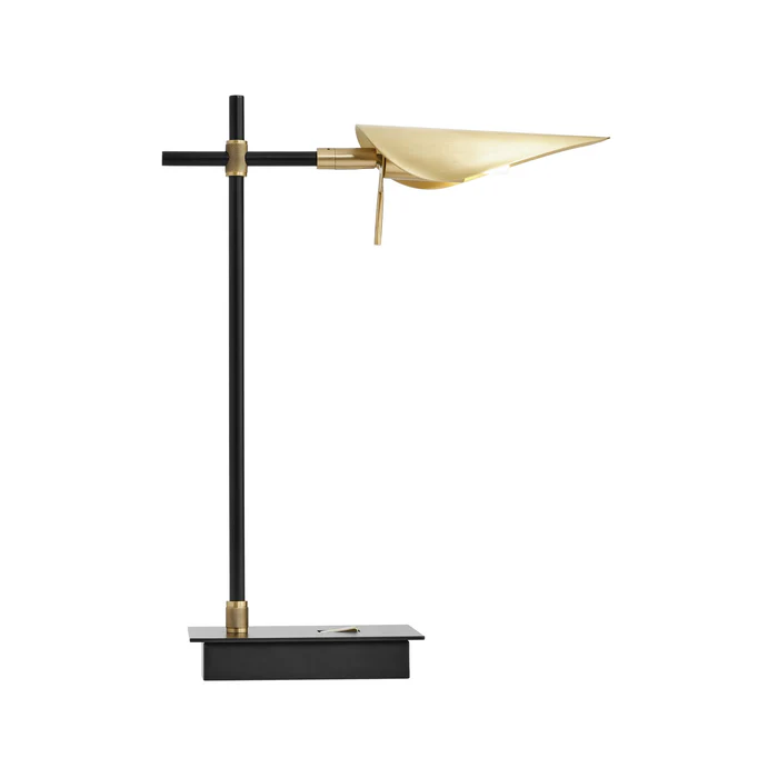 Northern Light - Axl Table Lamp - Brushed Brass Black Finish
