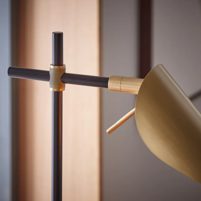Northern Light - Axl Table Lamp - Brushed Brass Black Finish