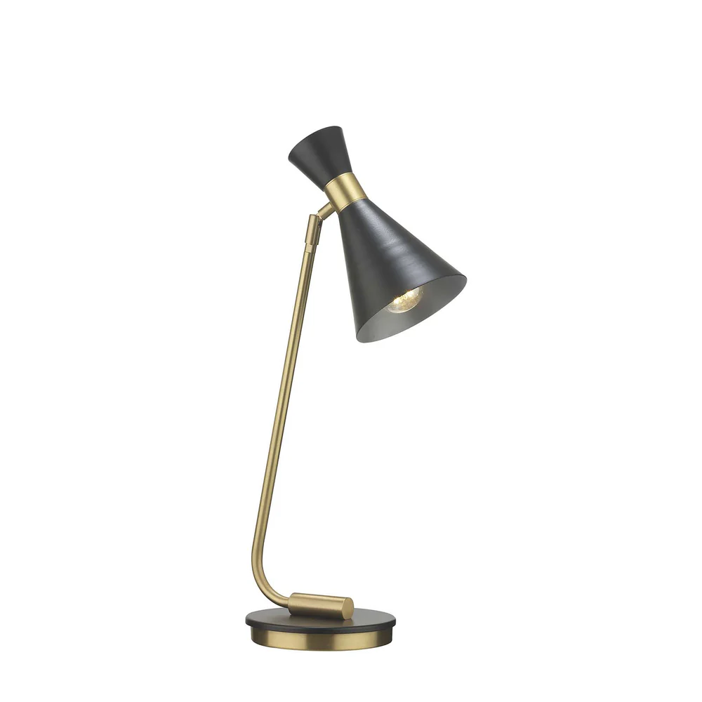 Northern Light - Pello Table Lamp - Matt Black Brushed Brass Finish