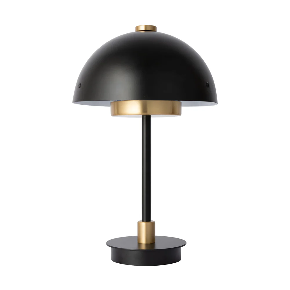 Northern Light - Carbon Rechargeable Table Lamp - Brushed Brass Matt Black Finish