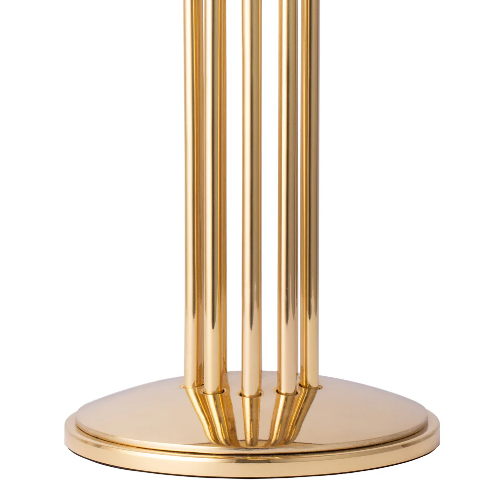 Northern Light - Inari Rechargeable Table Lamp - Polished Brass Finish - 6" Candle Flame Shade