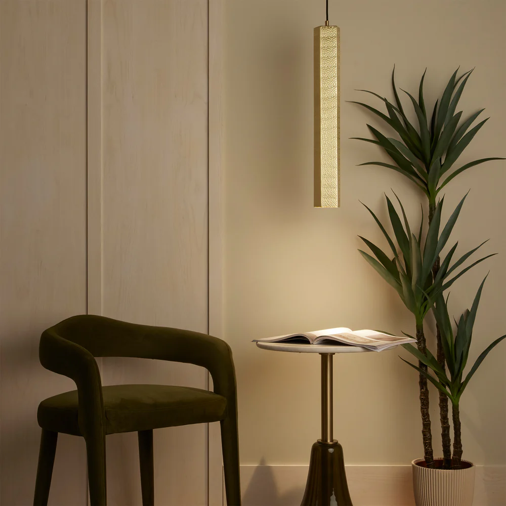 Northern Light - Cairo Pendant Ceiling Lights - Brushed Brass Matt Black Finish