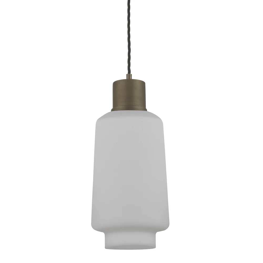 Northern Light - Levitt Pendant Ceiling Lights - Opal Matt Brass Medium Finish - Opal Matt Shade